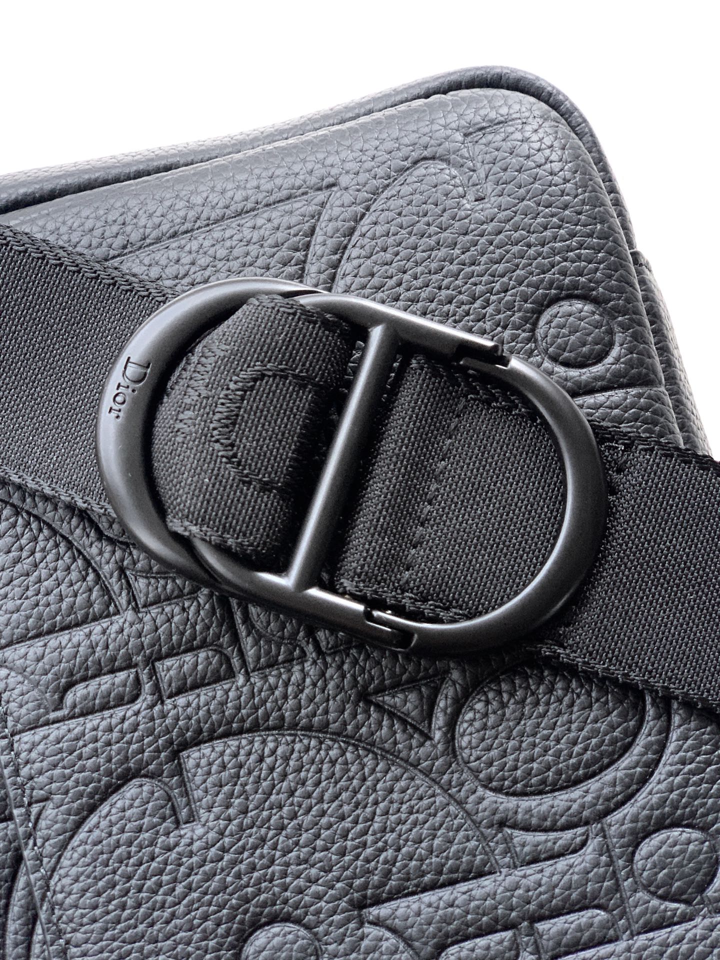 Dior 2026 Rider Zip-Up Messenger Bag 23cm Fabric And Grained Leather