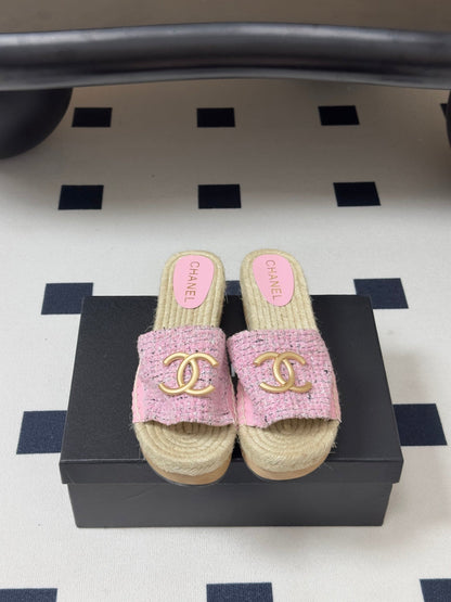 Chanel 2026 Classic Double C Buckle Slippers Sheepskin 834646