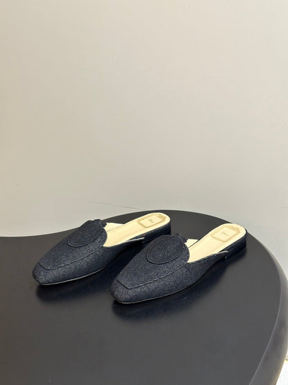 CD Médaillon Mule Black Denim 834921