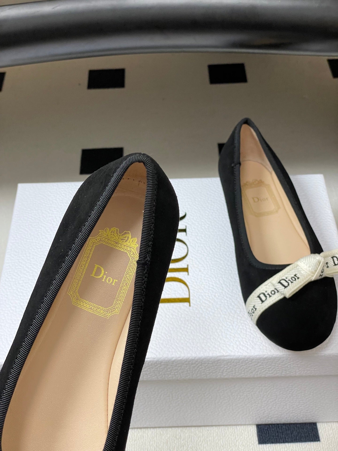 CD J'Adior Ballet Flat Black Suede 834927