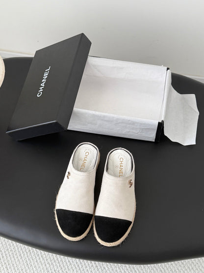 CC 26s Casual Mules Grey Black Suede 914905