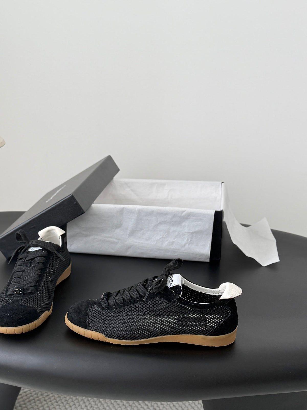 CC 26s Casual Shoes Black Brown Suede 914907