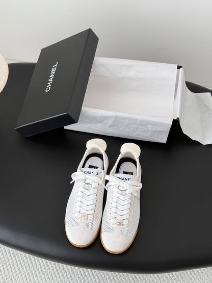 CC 26s Casual Shoes White Mesh Suede 914921