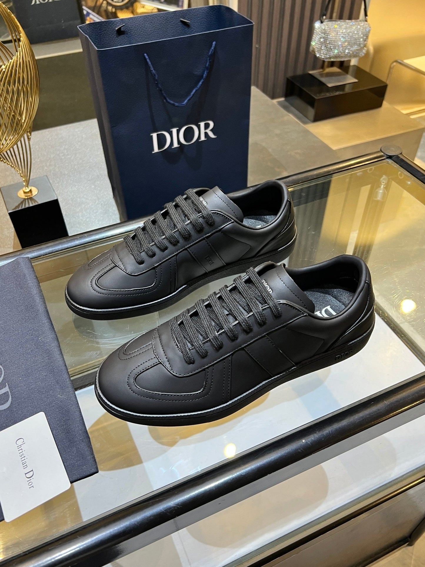 CD 26s B01 Matchpoint Sneaker Black Calfskin 924611