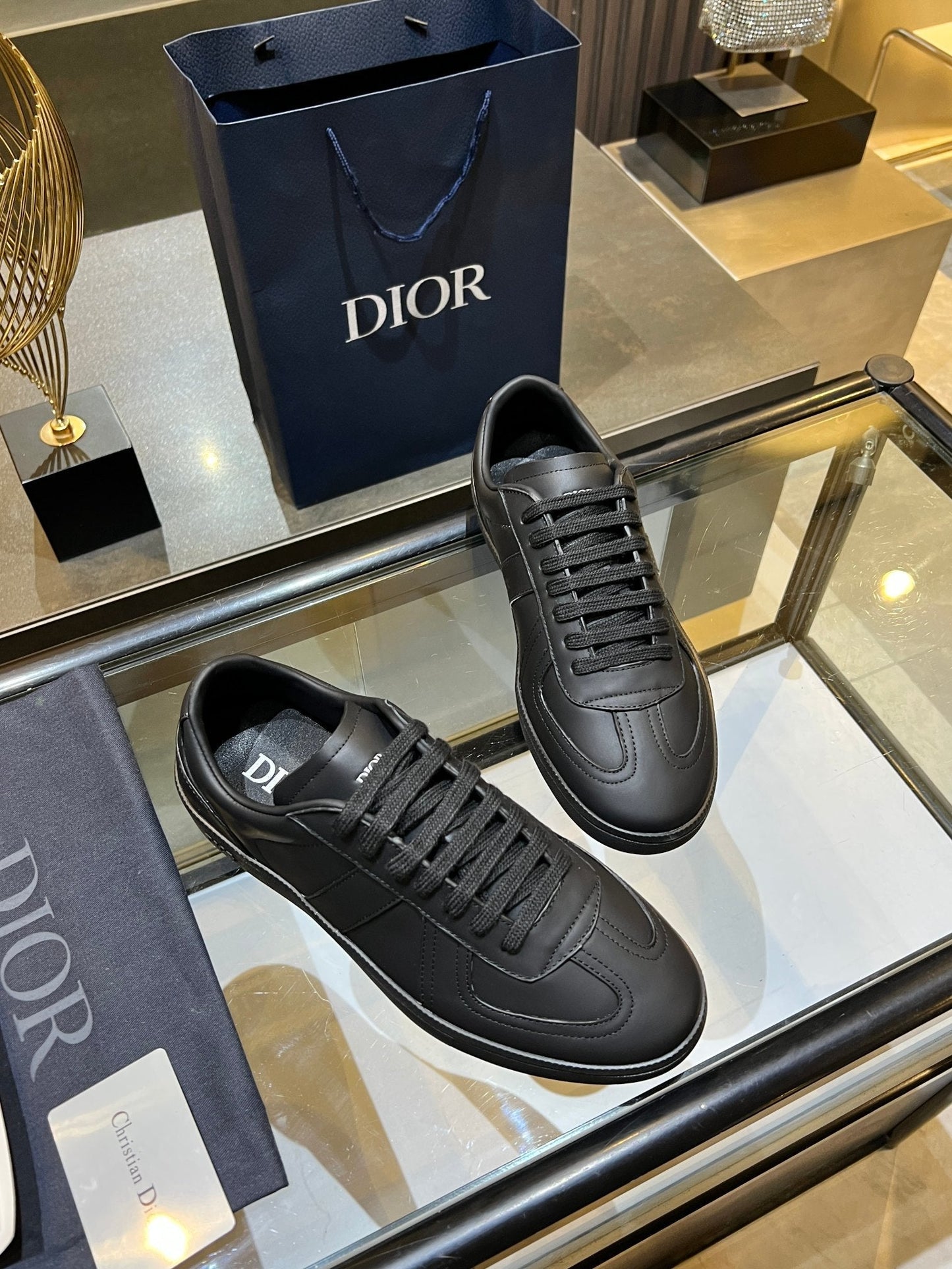 CD 26s B01 Matchpoint Sneaker Black Calfskin 924611
