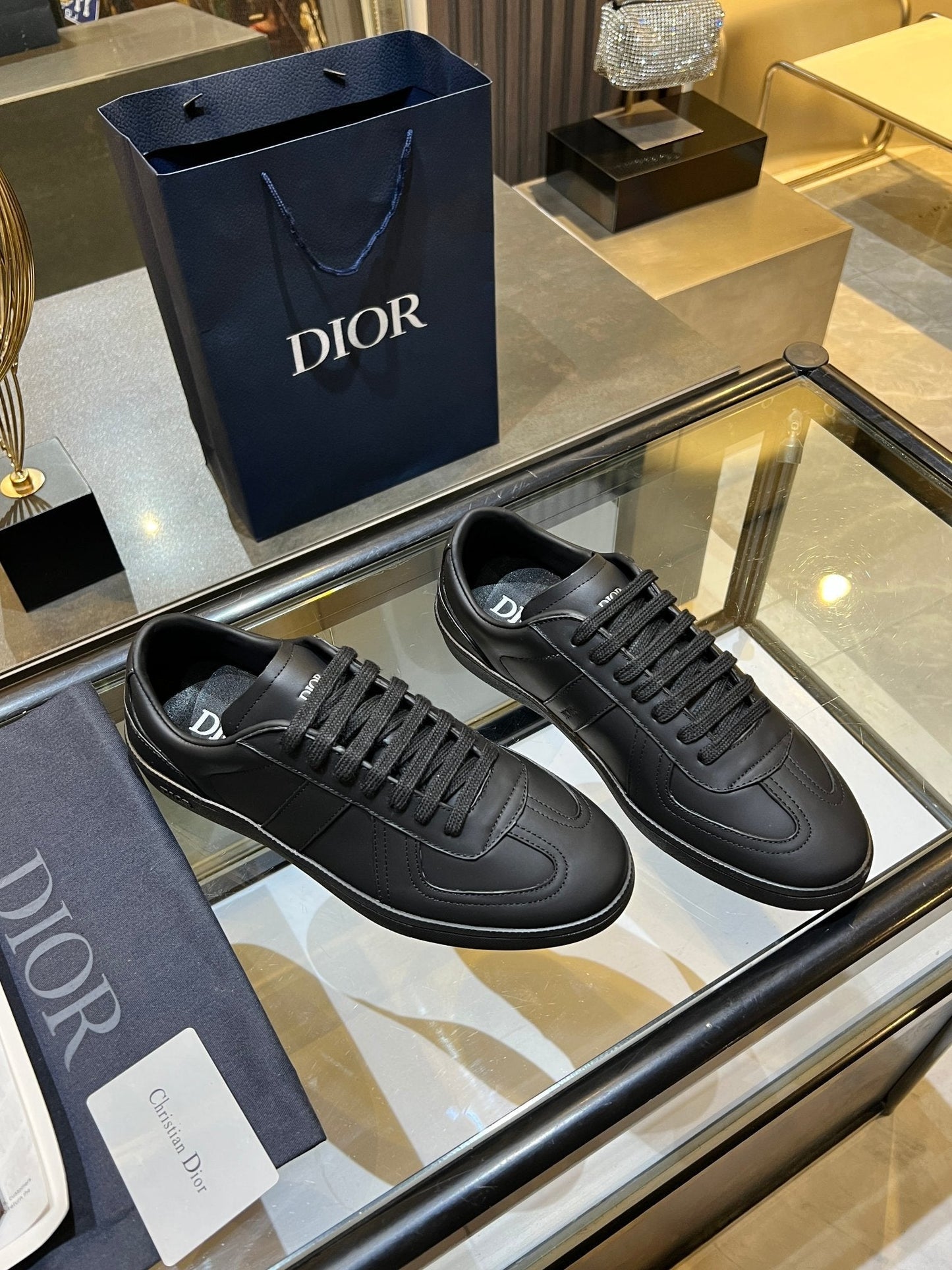 CD 26s B01 Matchpoint Sneaker Black Calfskin 924611