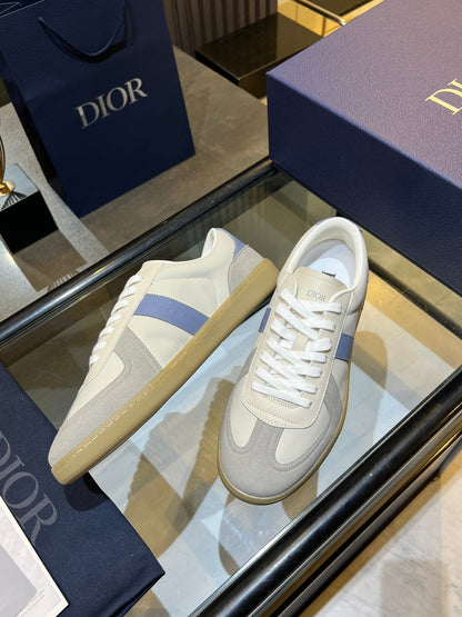CD 26s B01 Matchpoint Sneaker White Grey Blue Calfskin Suede 924616