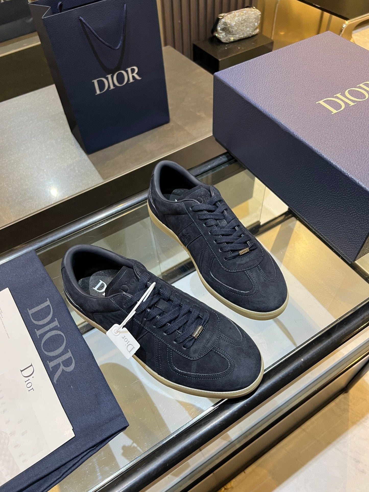 CD 26s B01 Matchpoint Sneaker Dark Blue Suede 924618