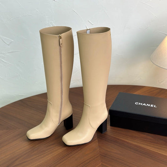 CC 26s Long Boot Beige Lambskin 938113