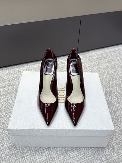 CD 26s High Heels Pump 105 Dark Burgundy Patent Leather 661477