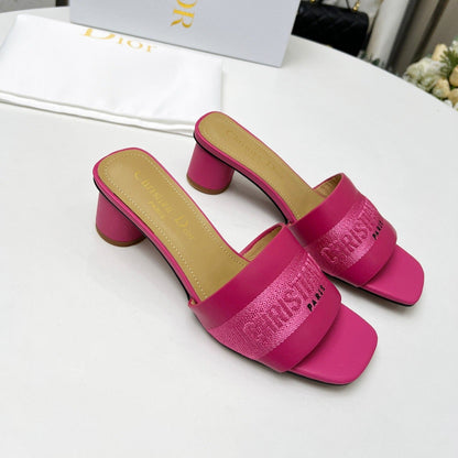 cd dway 45 dark pink canvas calfskin