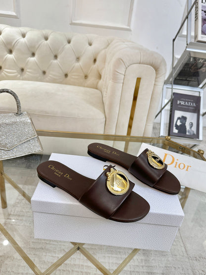 CD 26s Sandals Chocolate Leather 667119