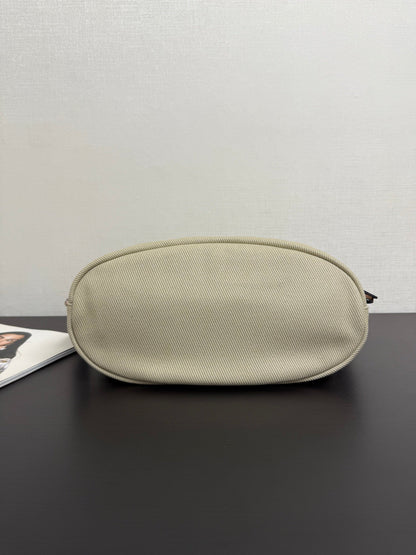 Chanel 2026 Rugby Bag 32cm Beige Canvas Leather