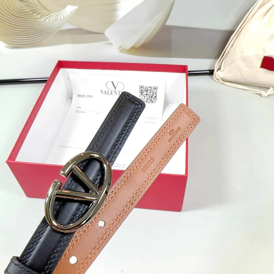 The Bold Edition Belt 20mm Black Brown Calfskin Black Buckle