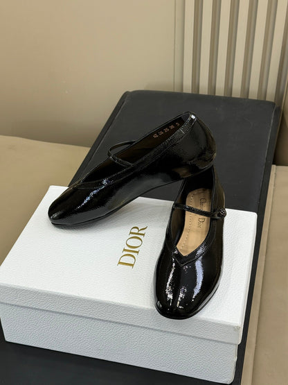 CD New Ballet Flat Black Patent Leather 561789