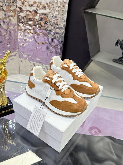 CD C'est Dior Sneaker  Brown White Mesh Suede Calfskin 546578