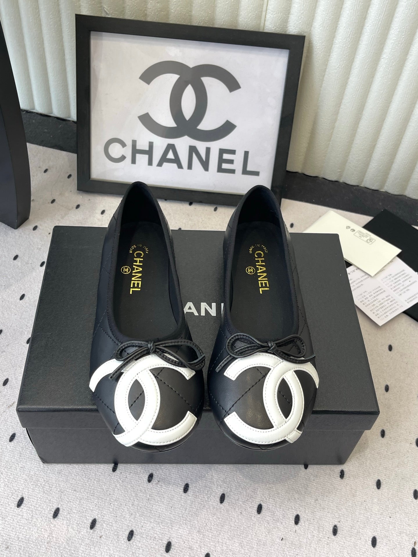 CC 2026 Cambon Ballet Flat Quilted Calfskin