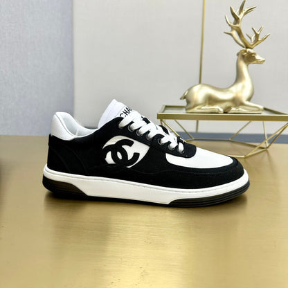 CC 24C Cruise Sneakers Black White Suede Cotton 980933