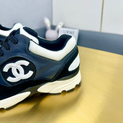 CC 26s Metallic Casual Sneakers Black Mesh Suede Leather 981003
