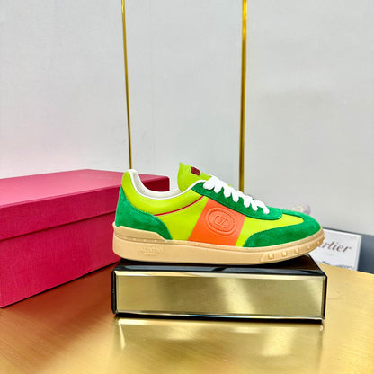VT 26s Upvillage Sneakers Green Orange Suede Leather 927025