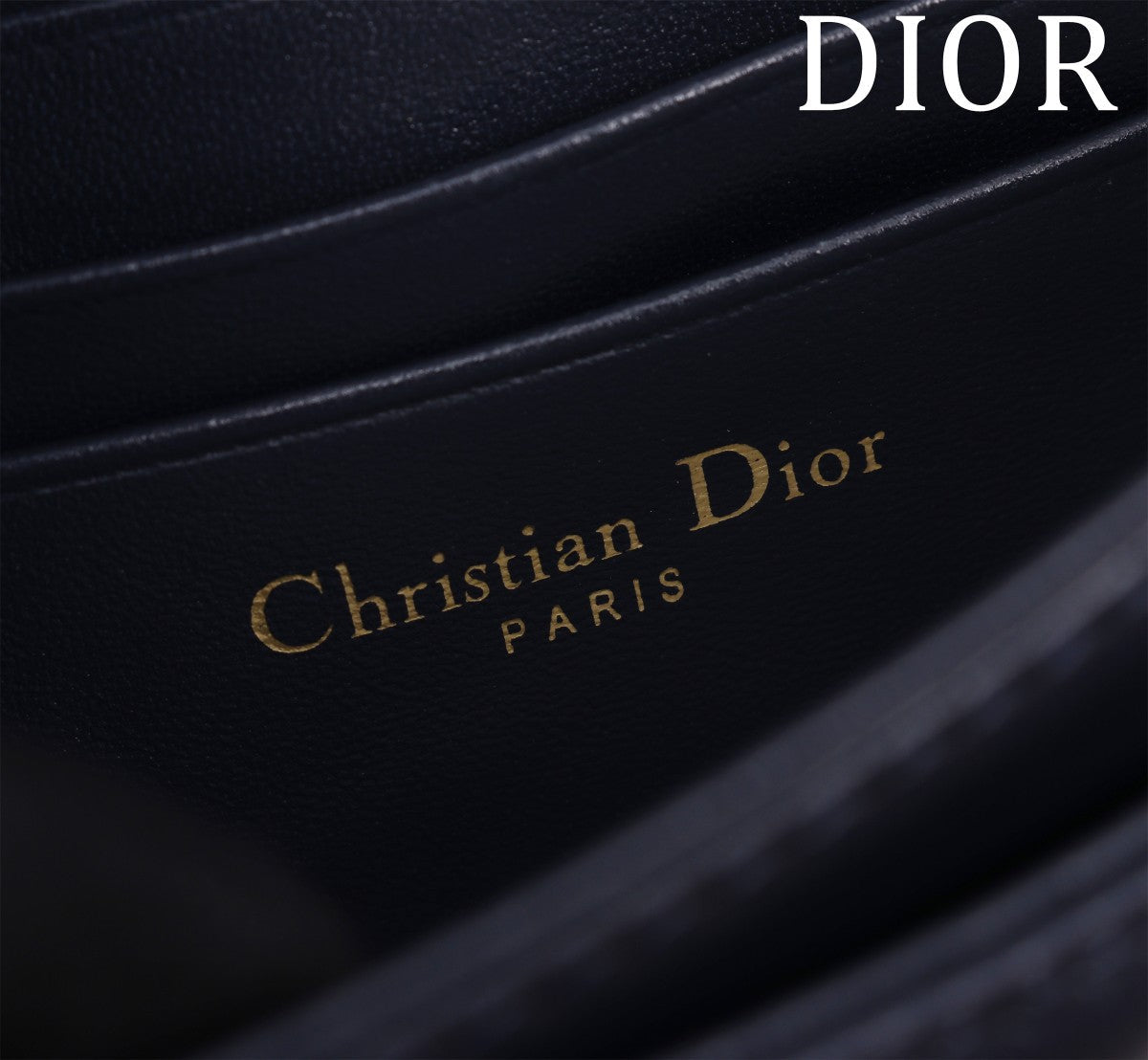 my cd mini 21 dark blue lambskin
