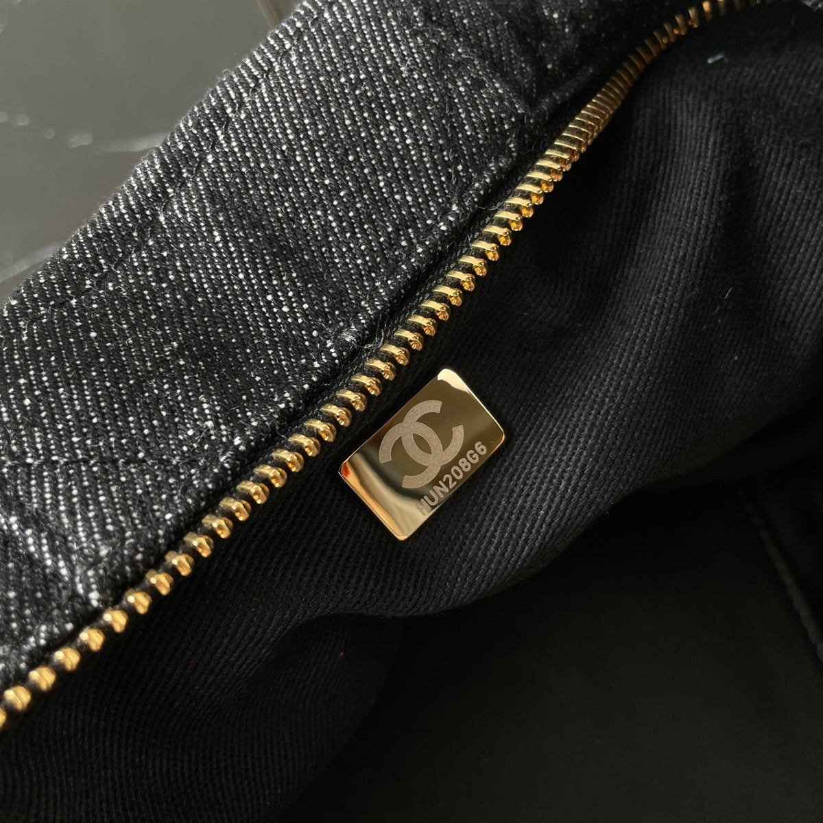 CC 25K Bow Bag 38cm Black Denim
