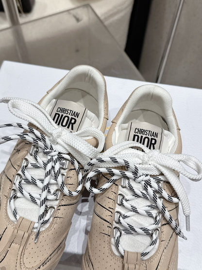 CD D-Sketch Sneaker Pale Taupe Nubuck Leather 554391