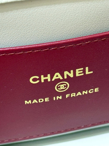 Chanel 26 Shoulder Bag 17 Light Blue Caviar Leather 349528