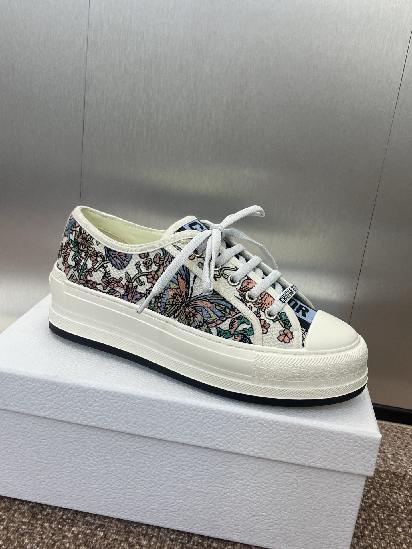 CD Walk'n Dior Multicolor Fabric Cowhide 551451