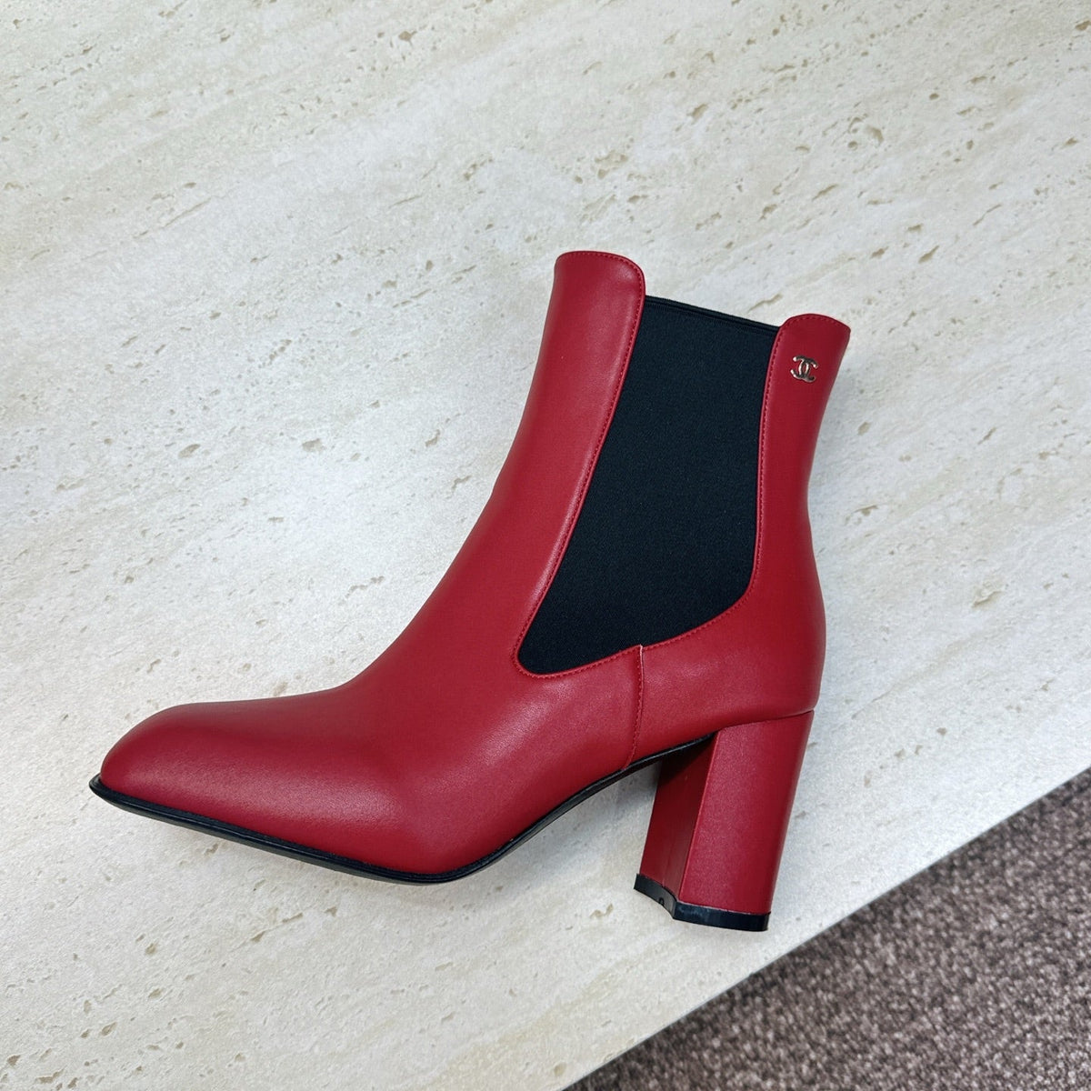 CC 26S Chelsea Ankle Boots 7.5cm Red Calfskin 118741