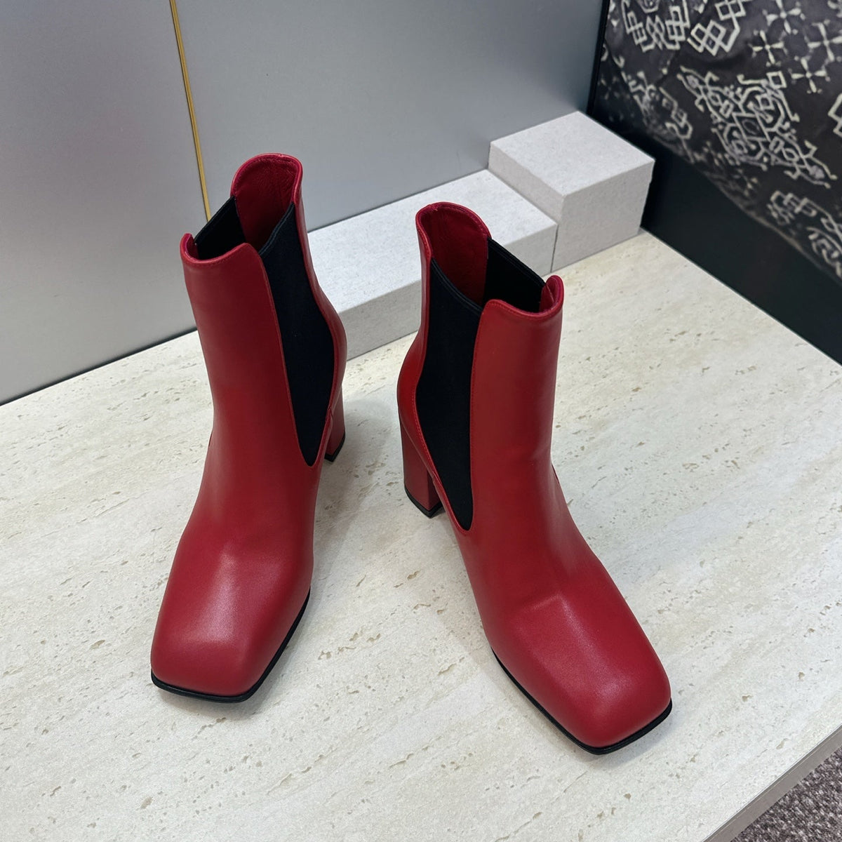 CC 26S Chelsea Ankle Boots 7.5cm Red Calfskin 118741