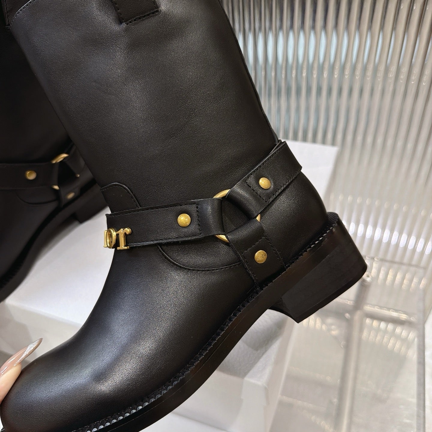 CD 26s Bolt Ankle Boot Black Calfskin 924109