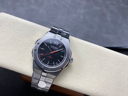 Alpine Eagle 41mm Silver Black Dial