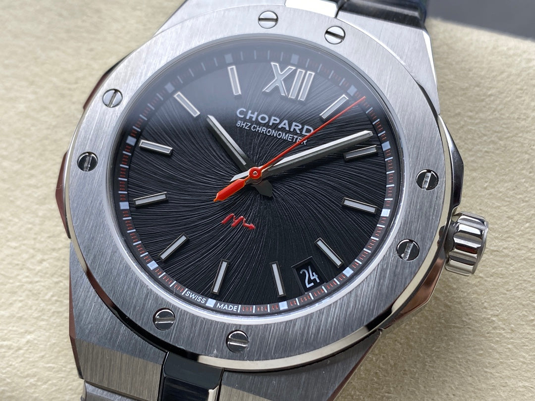 Alpine Eagle 41mm Silver Black Dial