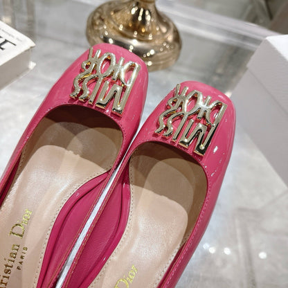 CD 25 Pump Heel Height 3cm Pink Patent Leather 393411