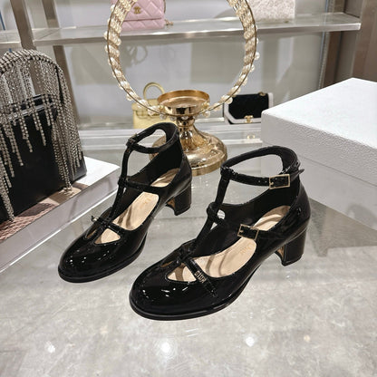 CD 26 Heel Mary Jane 40 Black Patent Leather 592222