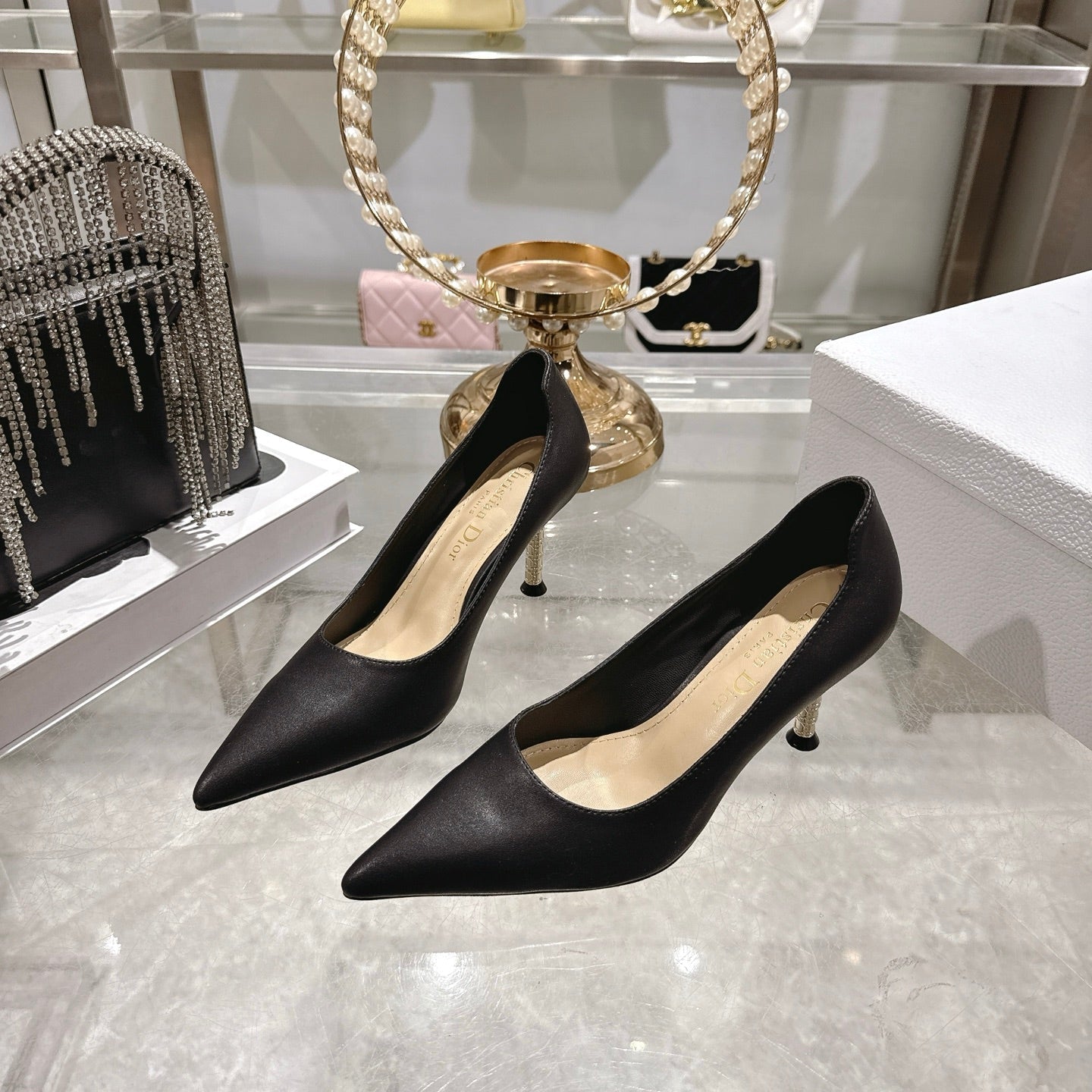 CD 26s Icon Pump 8cm Black Supple Calfskin 679845