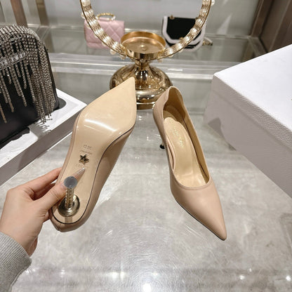 CD 26s Icon Pump 8cm Beige Supple Calfskin 679847