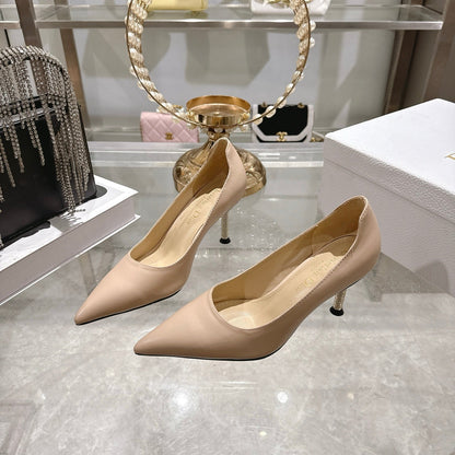 CD 26s Icon Pump 8cm Beige Supple Calfskin 679847