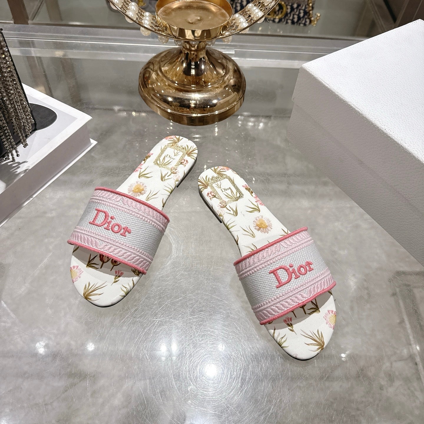 CD 26s Dway Slide Light Pink Colorful Cotton 679879