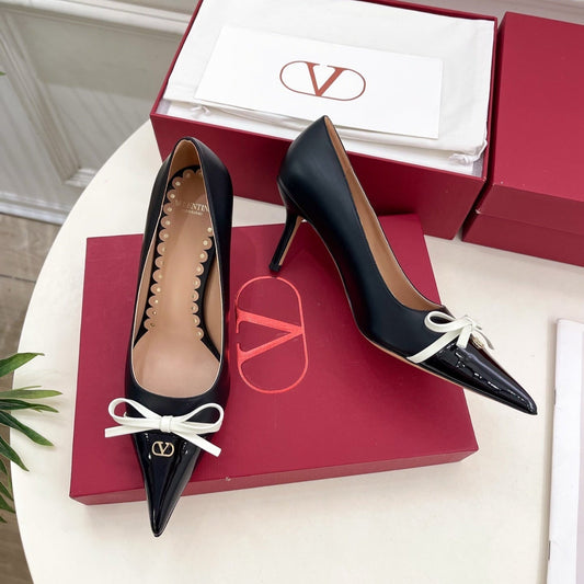 VT 25 Bepointy Pump 8cm Black Lambskin 325520