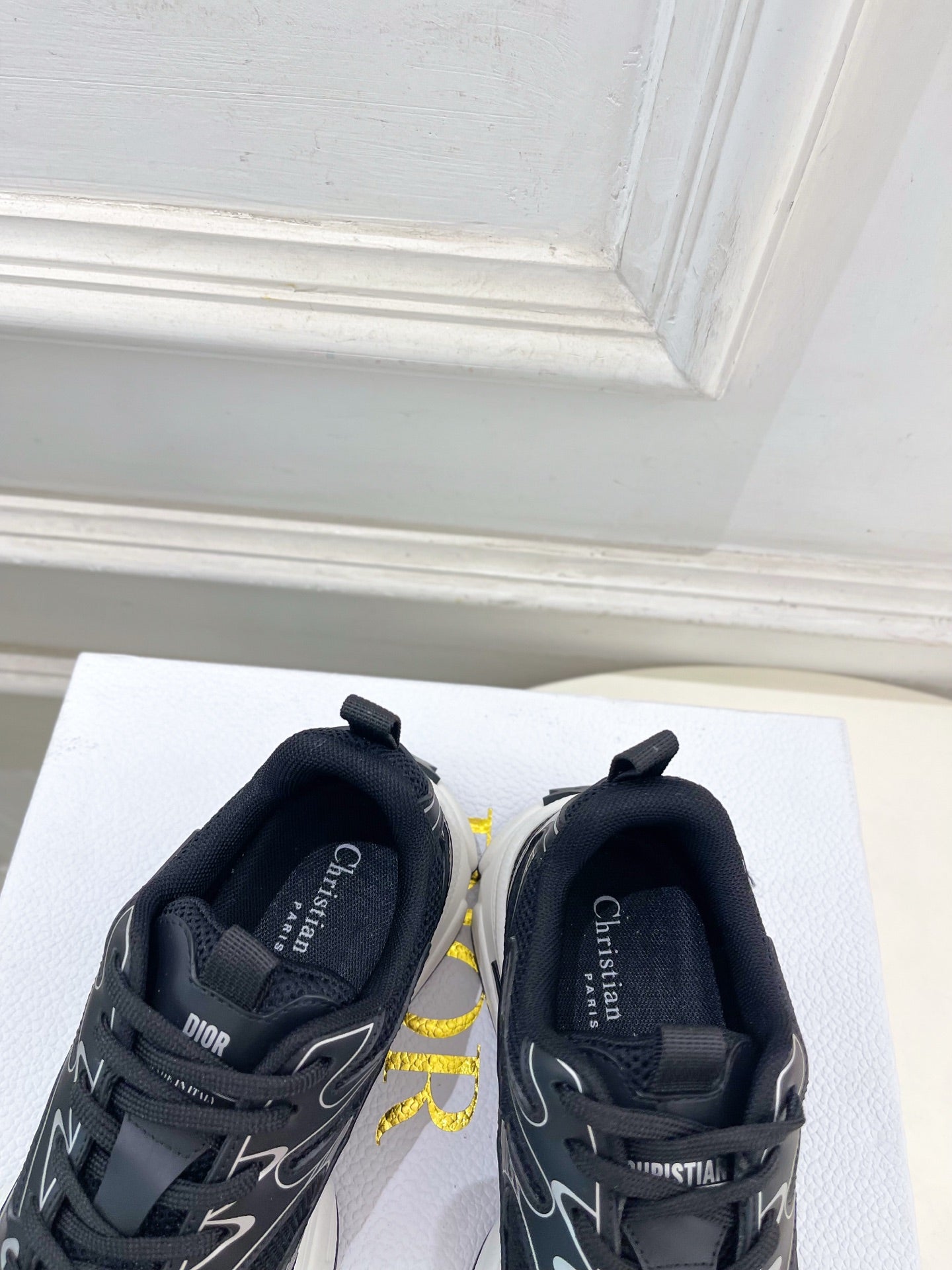 CD SS26 B30 Sneakers Black Cowhide Mesh 631928