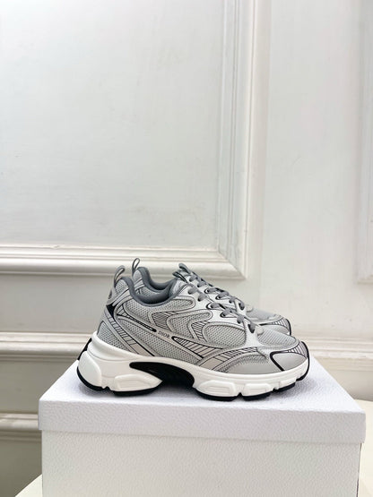 CD SS26 B30 Sneakers Silver Grey Cowhide Mesh 631930