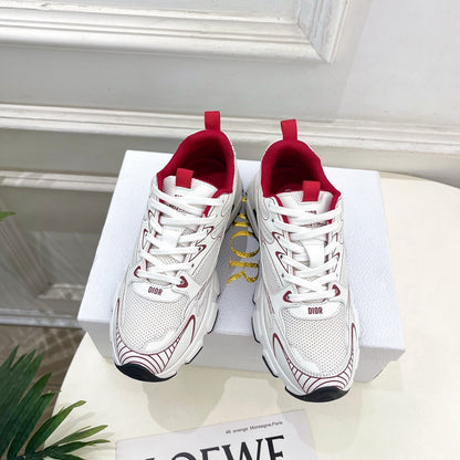 CD SS26 B30 Sneakers White Red Cowhide Mesh 631931