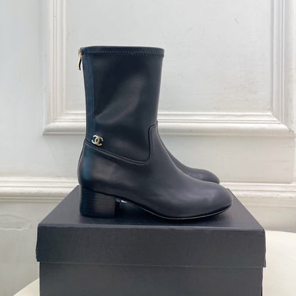 CC 26S Logo Botines 4cm Black Leather 111850