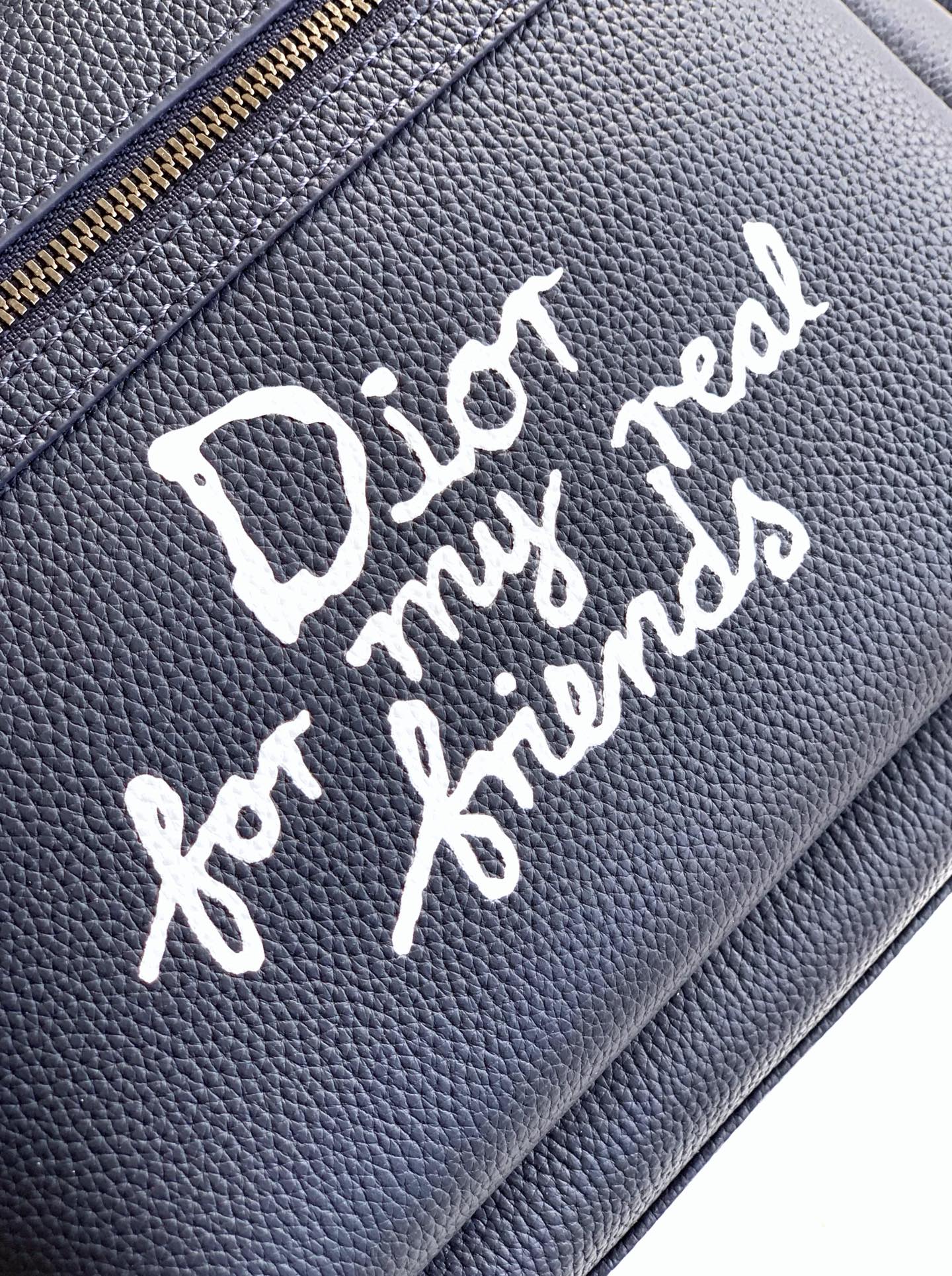 Dior Rider 2.0 Zipper Backpack Navy Blue Cowhide 336239