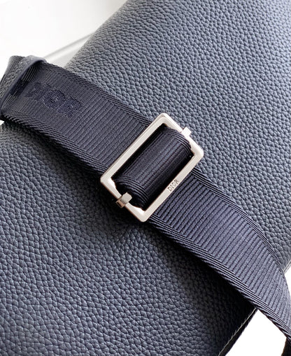 Dior Rider 2.0 Zipper Waist Bag Navy Blue Cowhide 336242