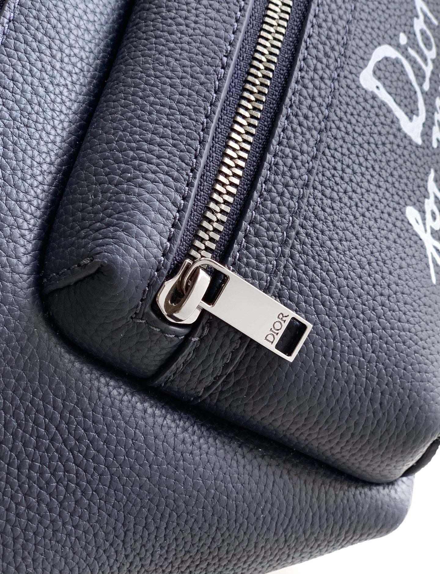Dior Rider 2.0 Zipper Waist Bag Navy Blue Cowhide 336242
