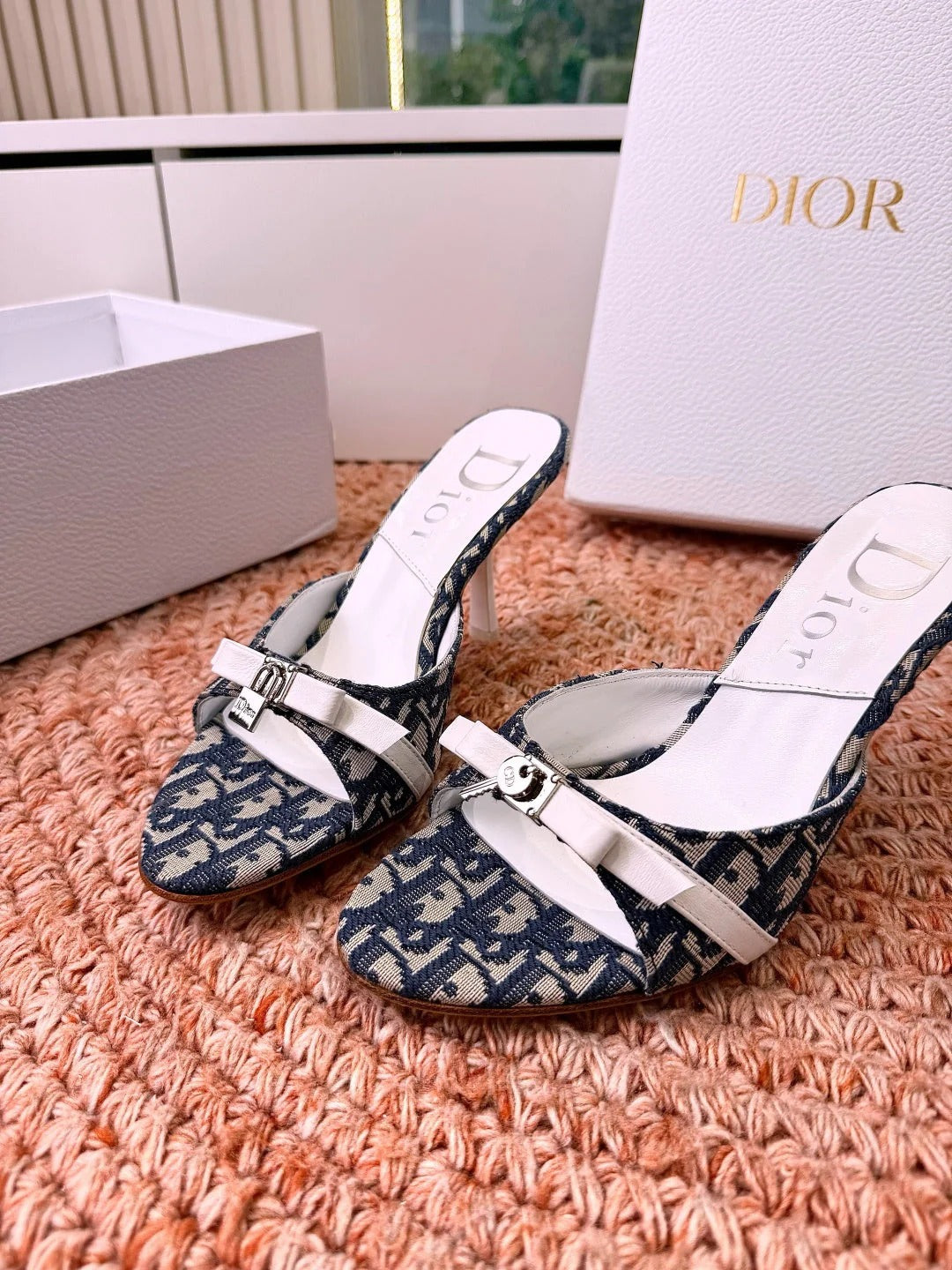 CD 26s Cross-Strap Sandal 70mm Canvas Leather 846603