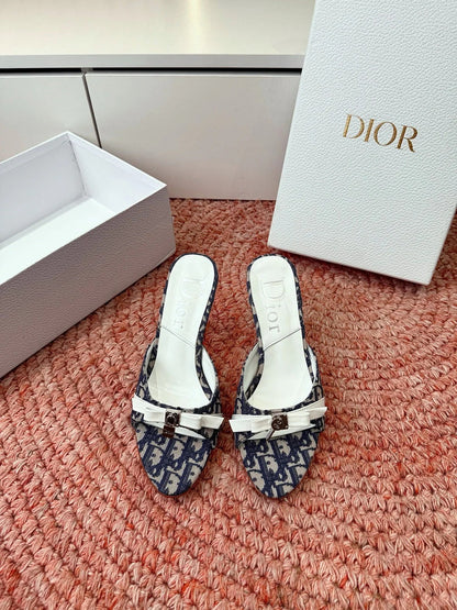 CD 26s Cross-Strap Sandal 70mm Canvas Leather 846603